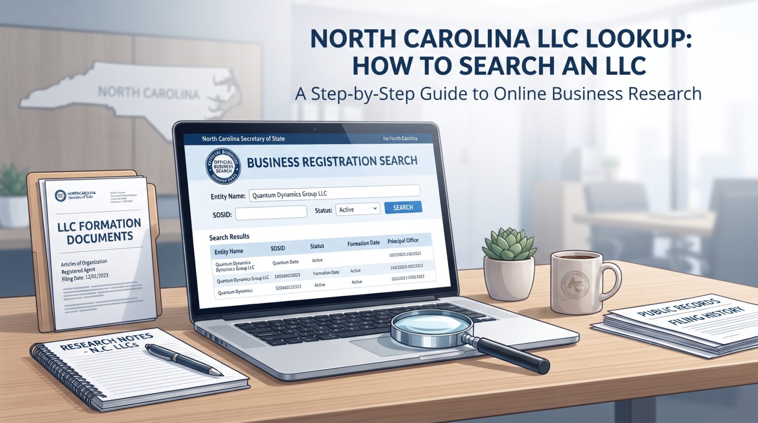 North Carolina LLC Lookup