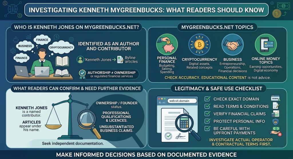Kenneth MyGreenBucks Net: Who Is Kenneth Jones? Kenneth MyGreenBucks Net 1